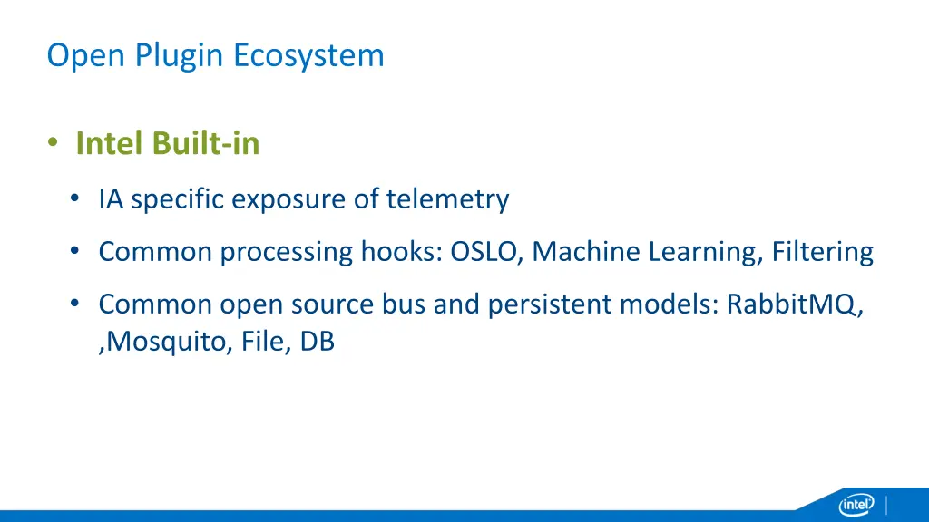 open plugin ecosystem