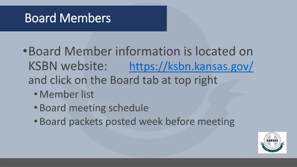 board members board members