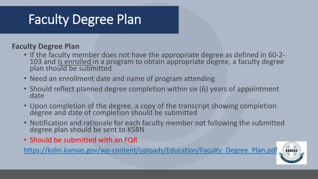 faculty degree plan faculty degree plan