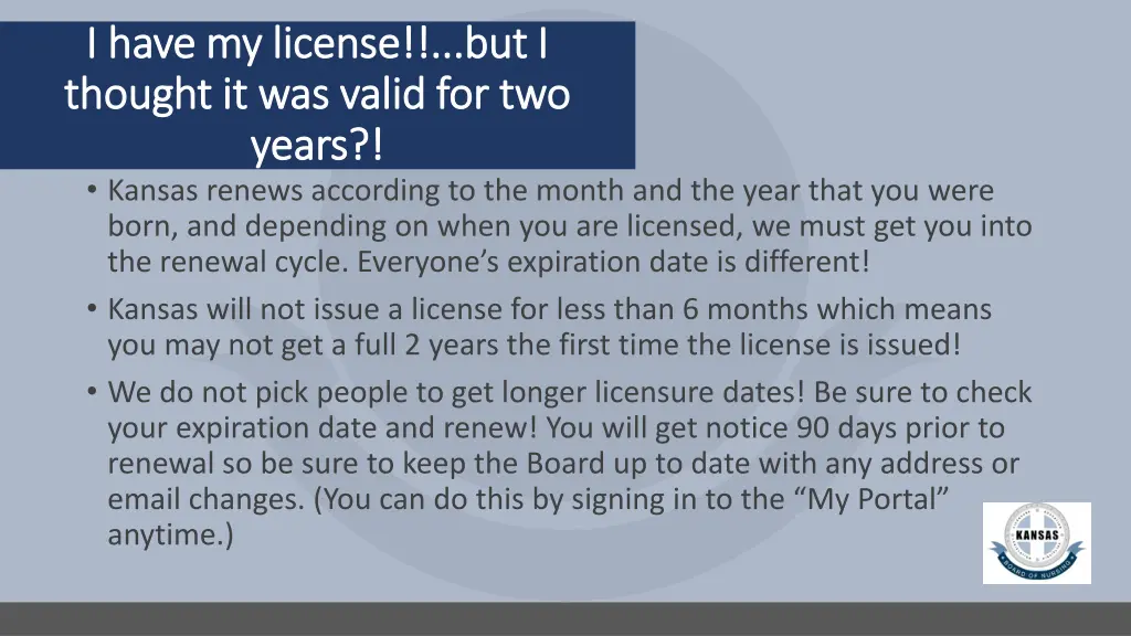 i have my license but i i have my license