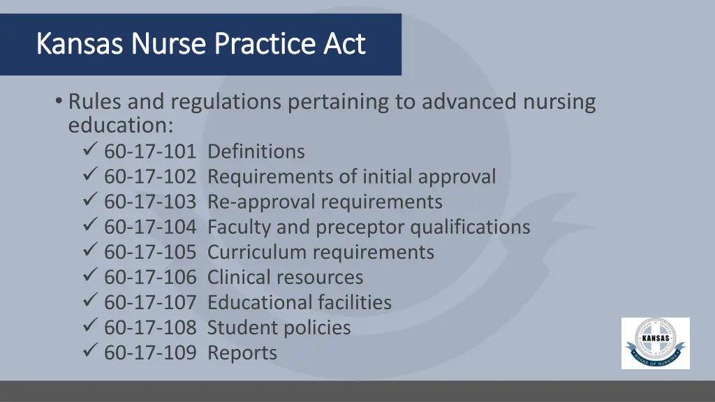 kansas nurse practice act kansas nurse practice 2