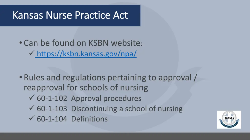 kansas nurse practice act kansas nurse practice