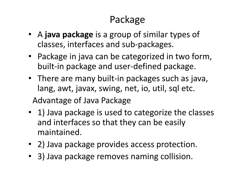 package