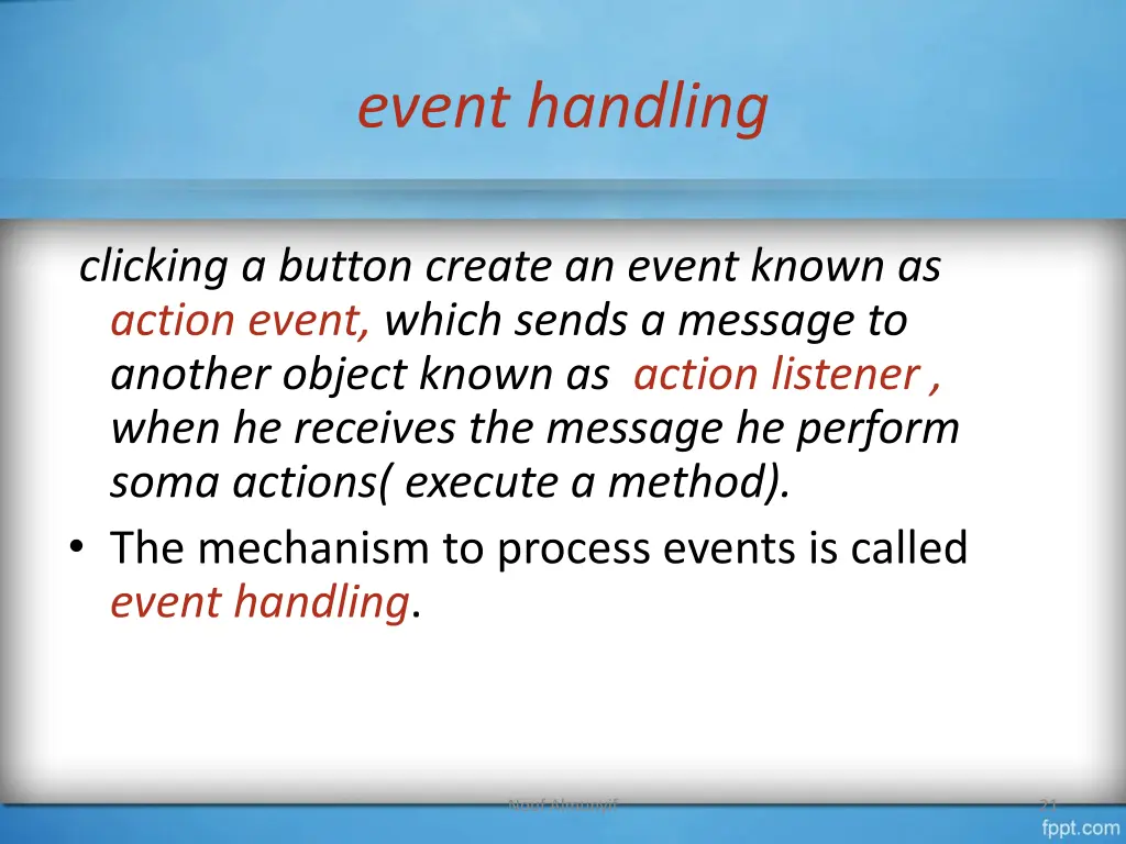 event handling 1