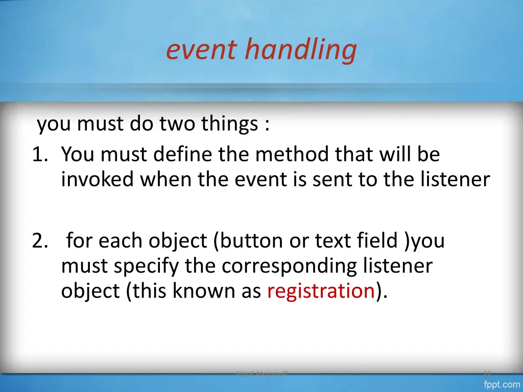 event handling 2