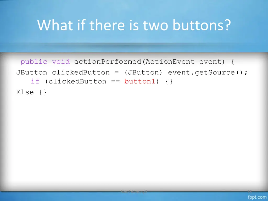 what if there is two buttons