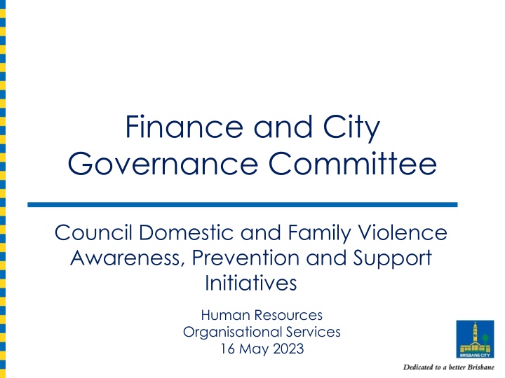 finance and city governance committee