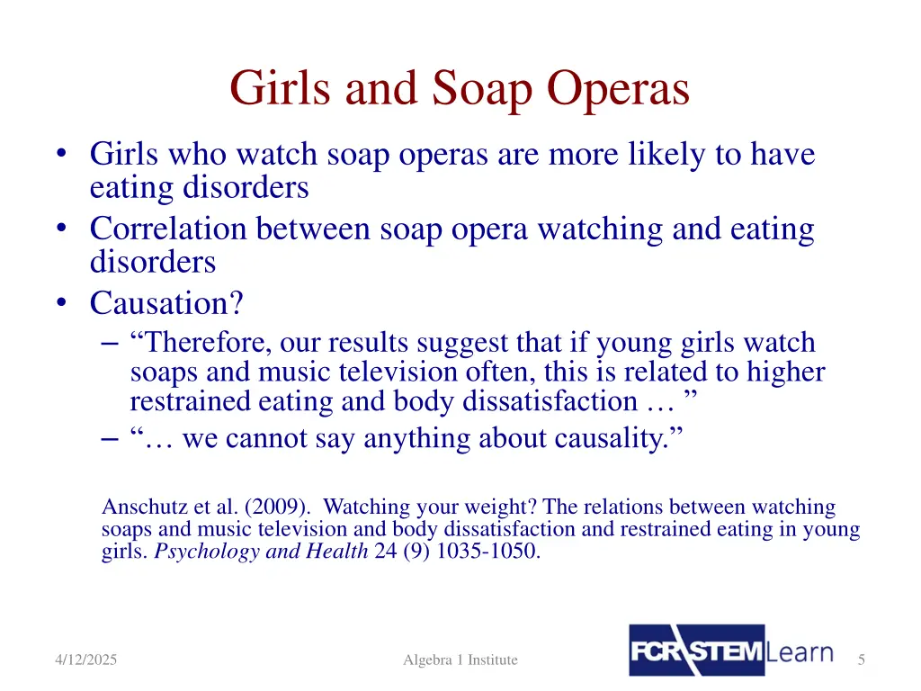 girls and soap operas