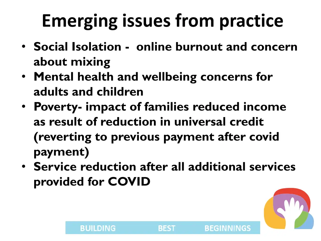emerging issues from practice