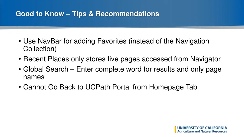 good to know tips recommendations
