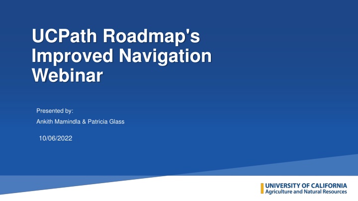 ucpath roadmap s improved navigation webinar