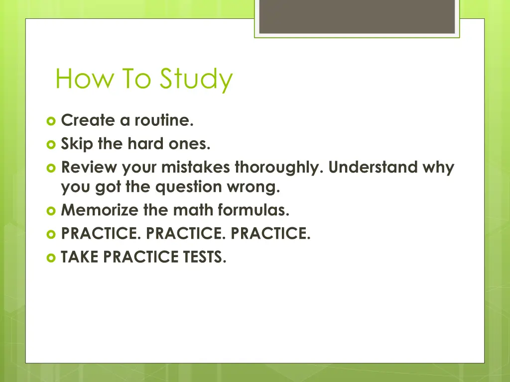 how to study