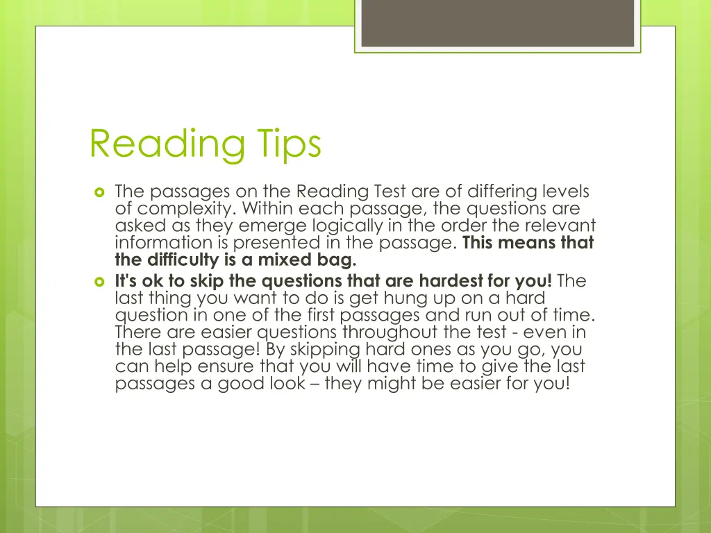 reading tips
