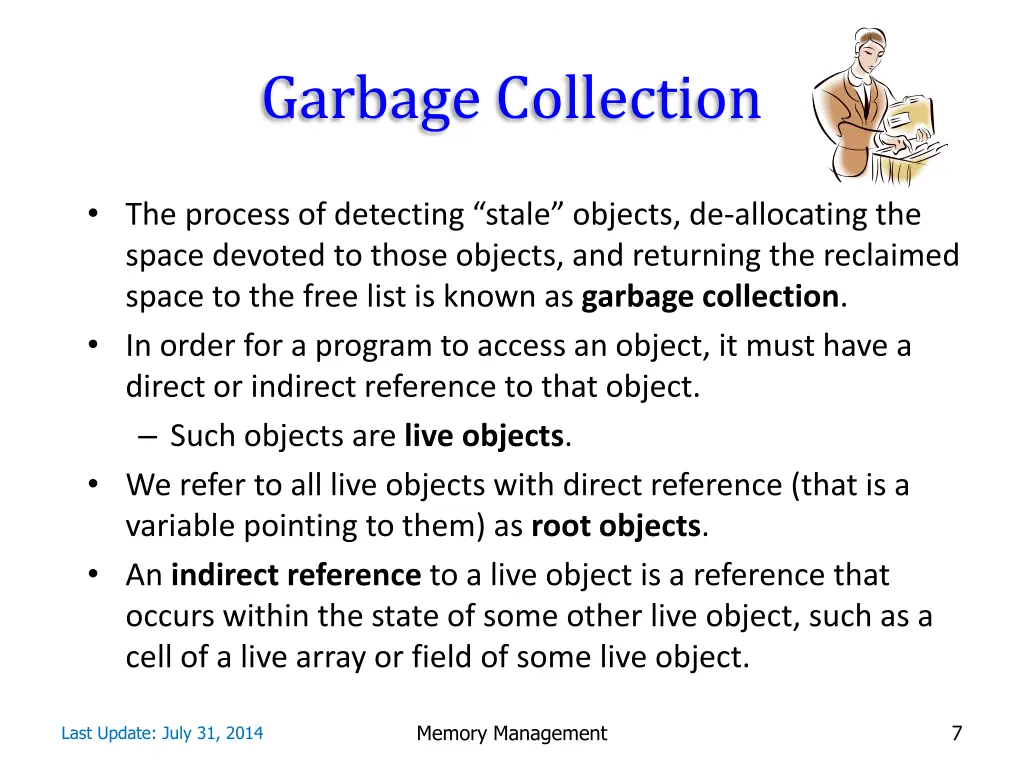 garbage collection