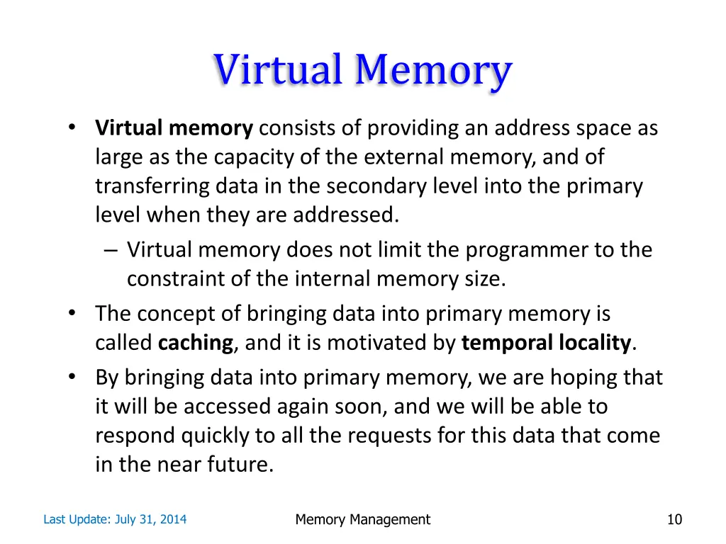 virtual memory