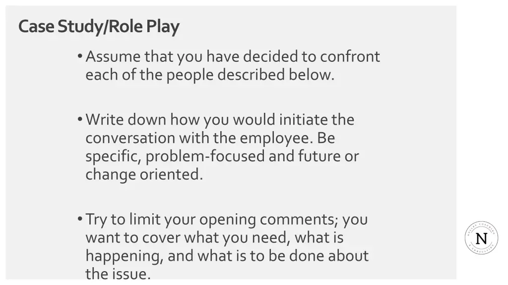 case study role play