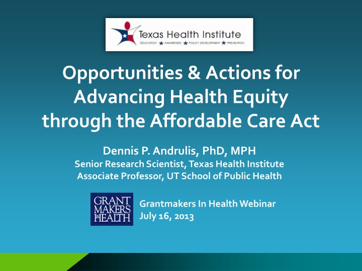 http www texashealthinstitute org uploads