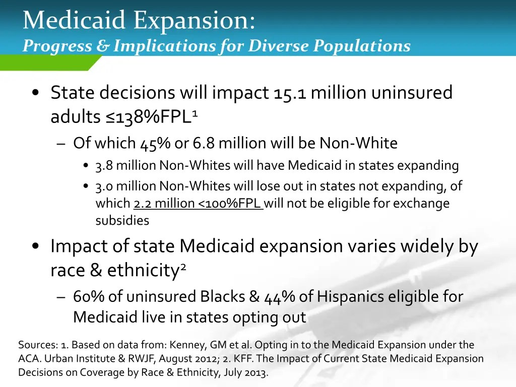 medicaid expansion progress implications