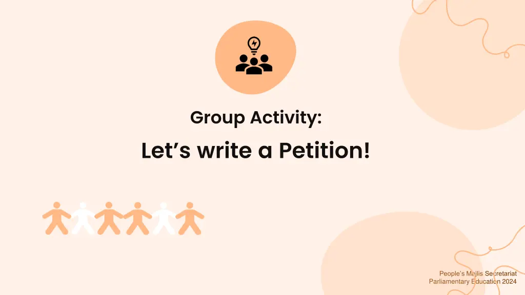 group activity let s write a petition
