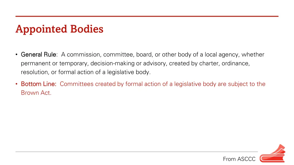 appointed bodies