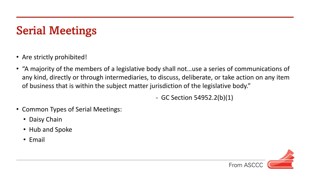 serial meetings