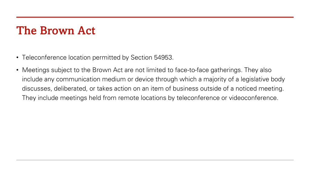 the brown act 1