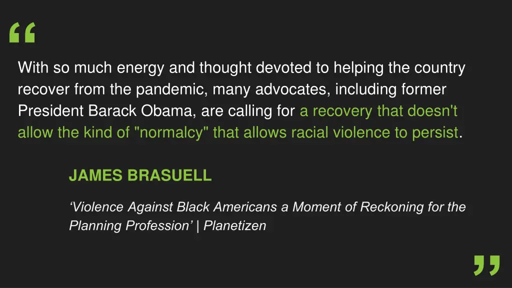 recover from the pandemic many advocates