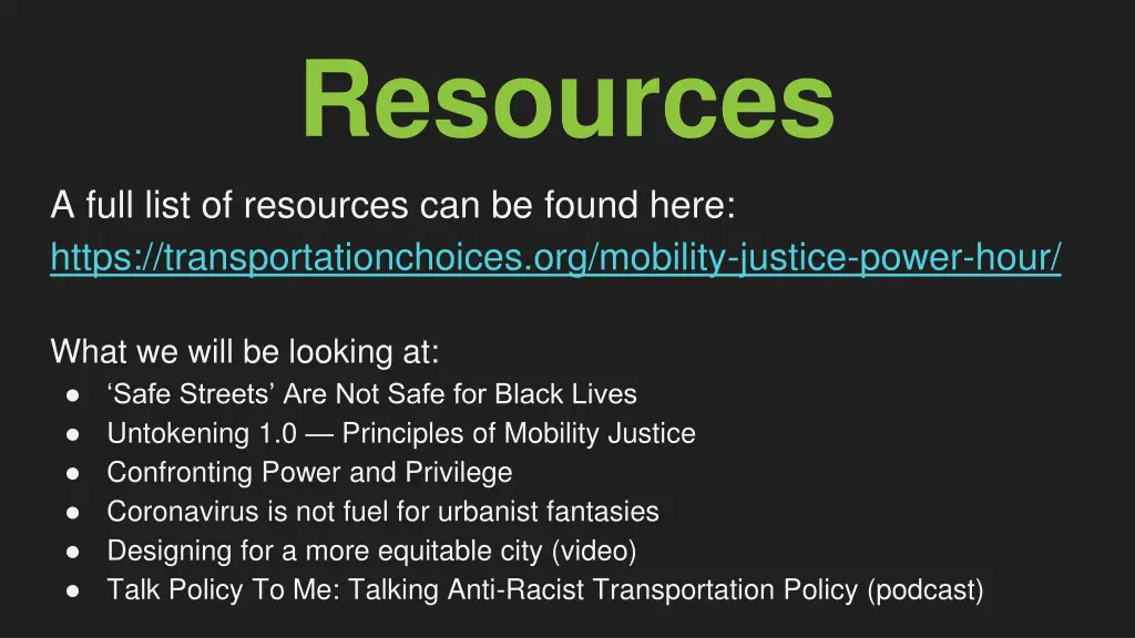 resources