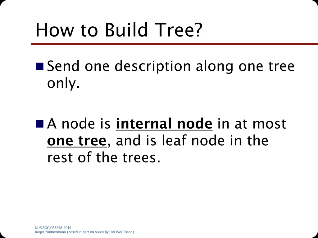 how to build tree