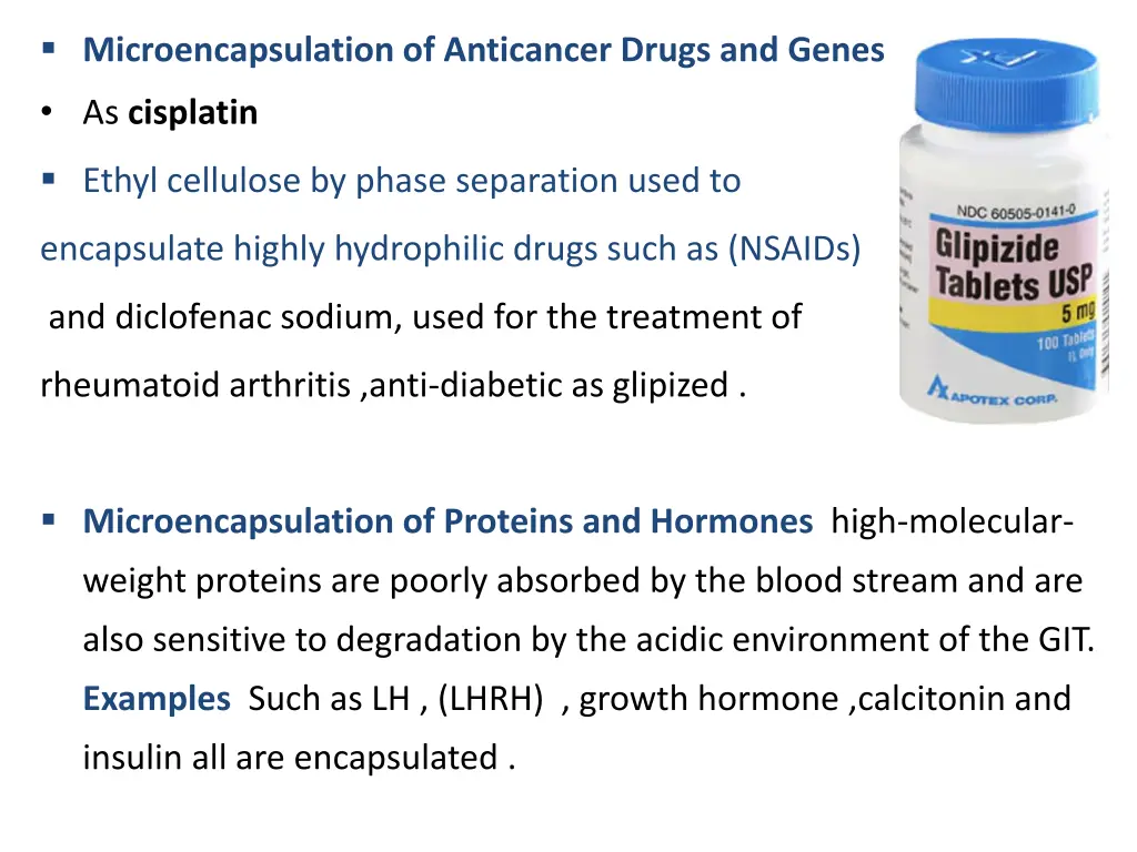 microencapsulation of anticancer drugs and genes
