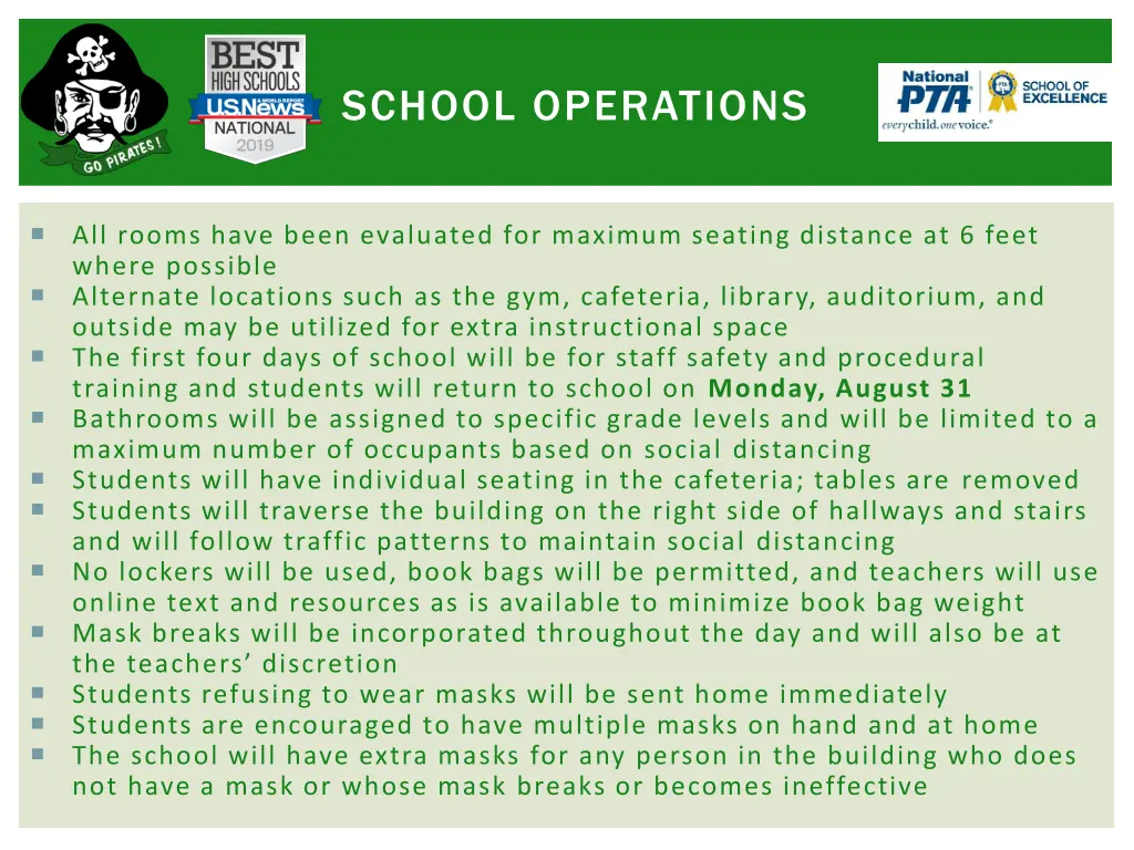 school operations