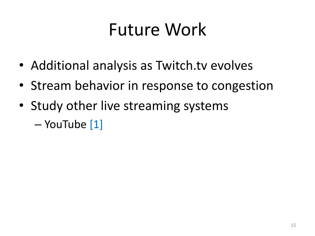 future work