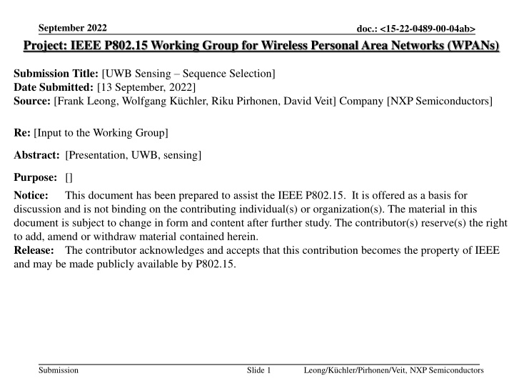september 2022 project ieee p802 15 working group