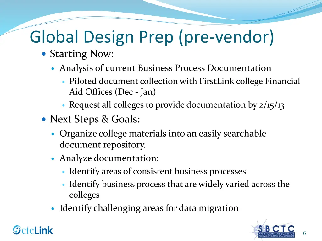 global design prep pre vendor starting now