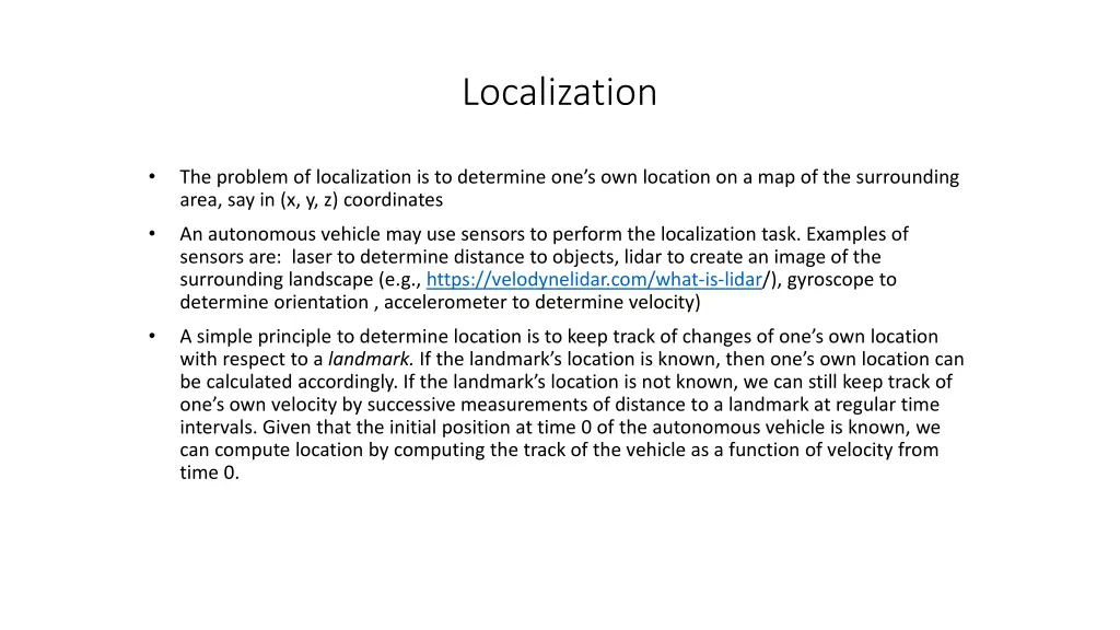 localization