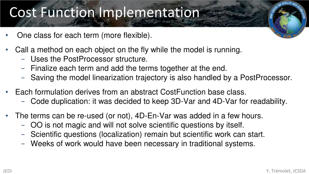 cost function implementation
