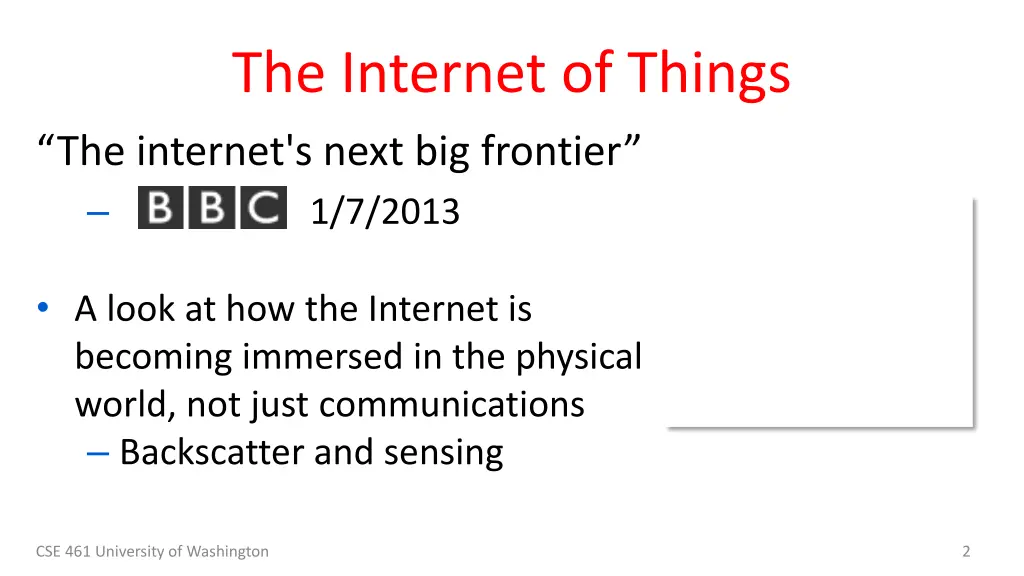 the internet of things