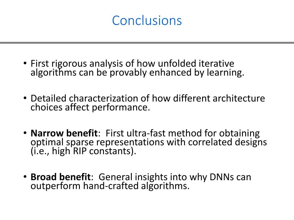 conclusions