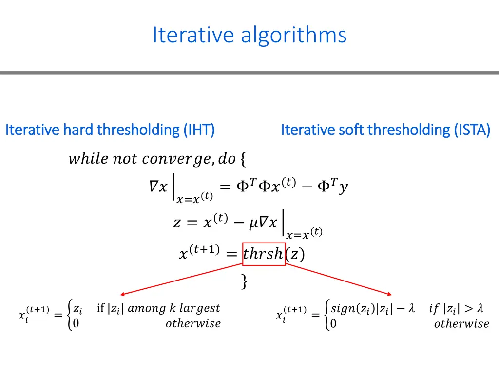 iterative algorithms