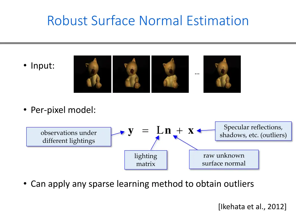 robust surface normal estimation