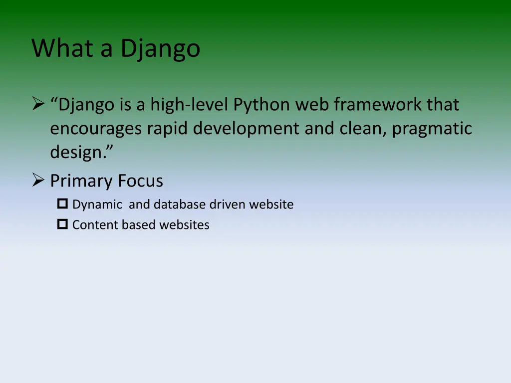 what a django