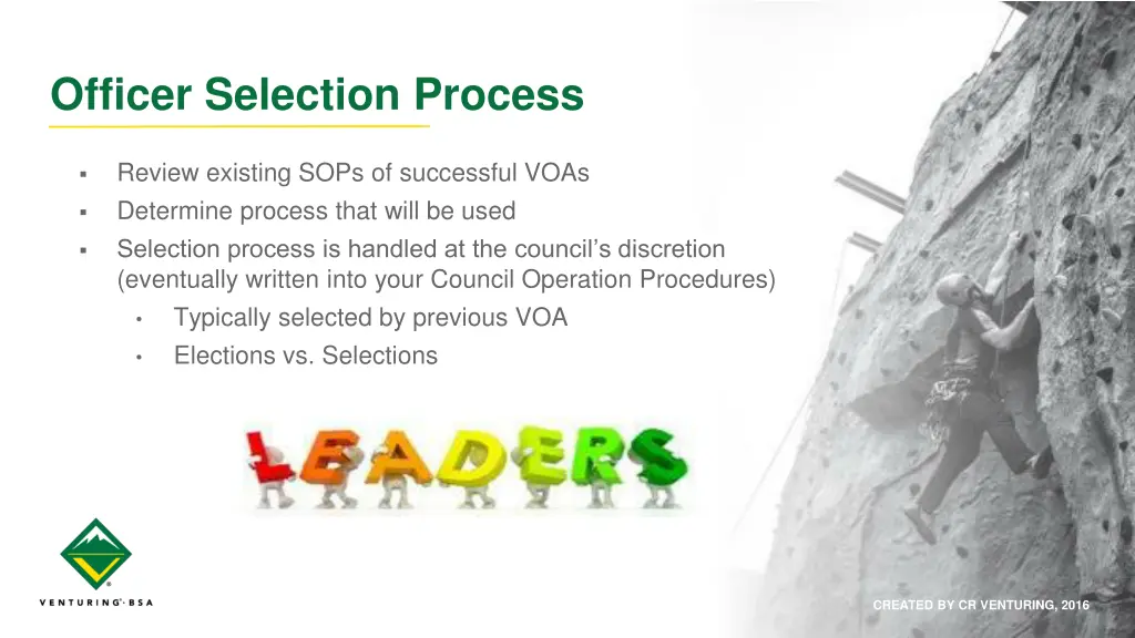 officer selection process
