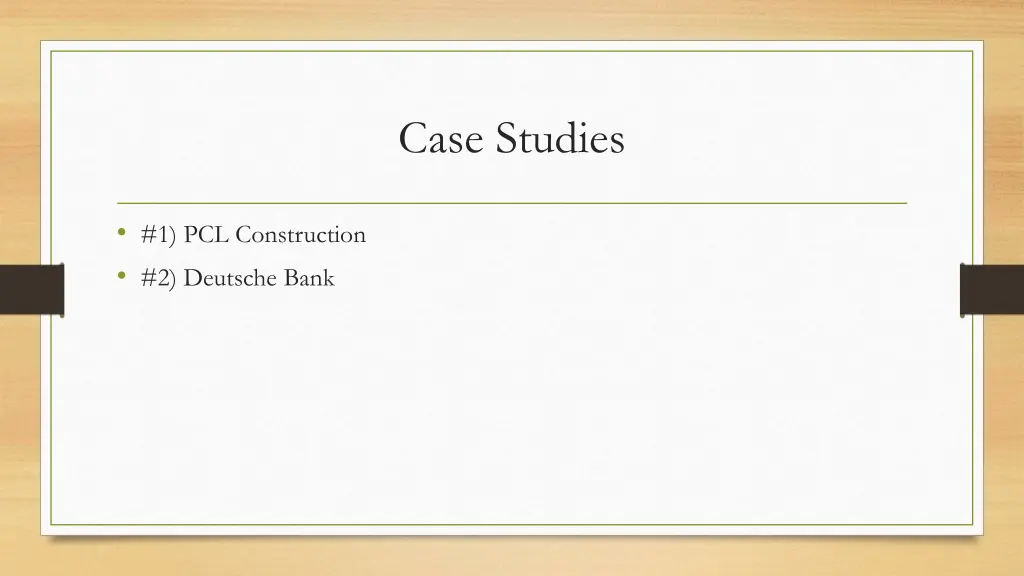 case studies