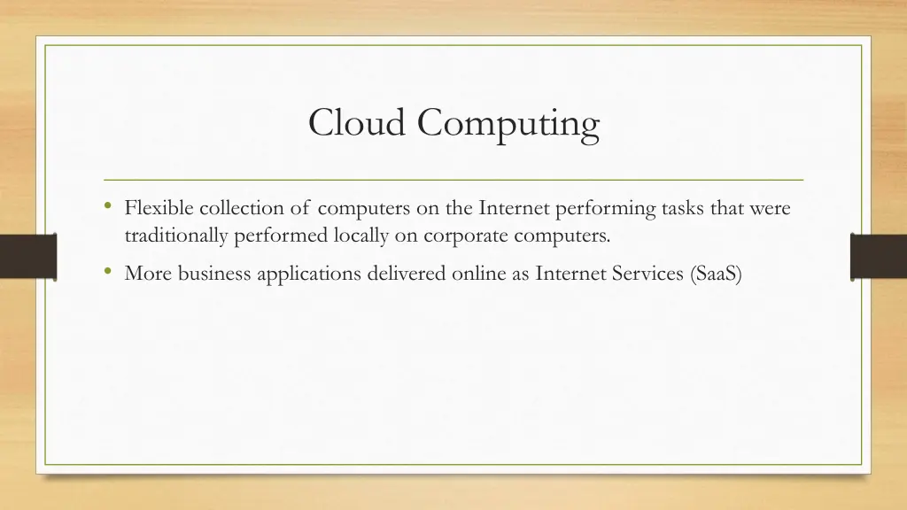 cloud computing