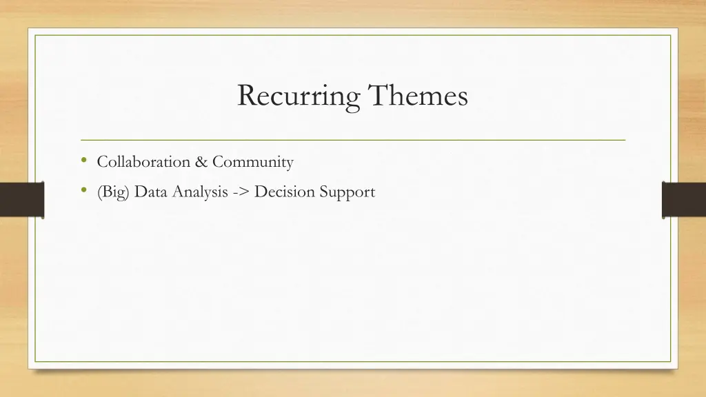 recurring themes