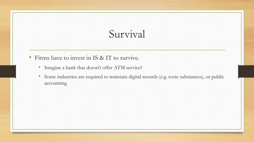 survival