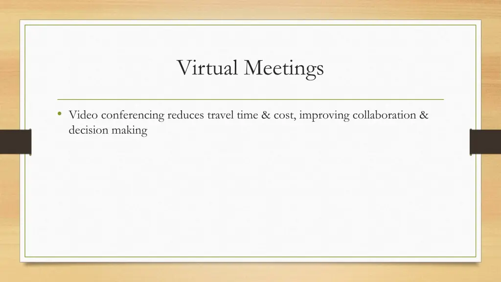 virtual meetings