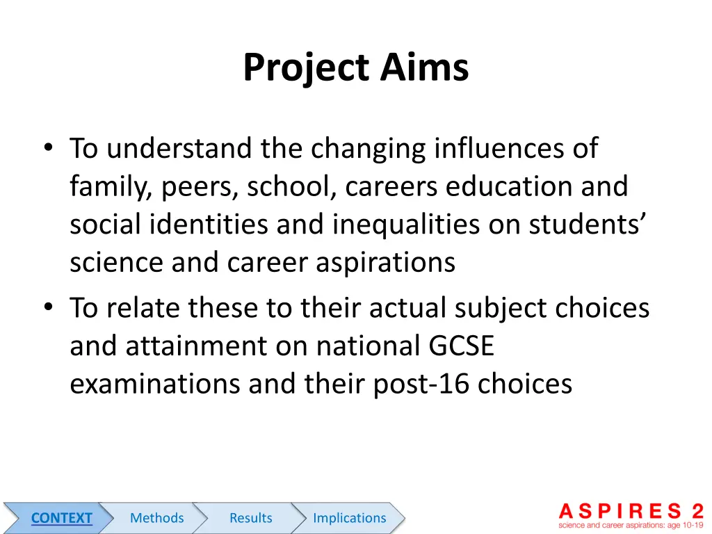 project aims