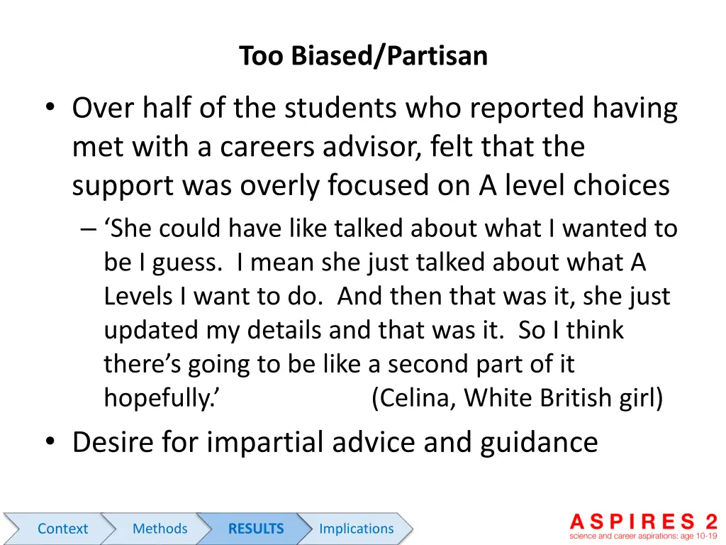 too biased partisan