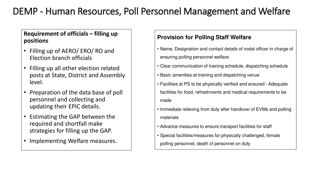 demp demp human resources poll personnel